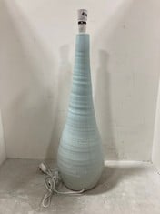 1 X STONE THE CROWS LG.TEARDROP LAMP BASE-PASTEL MINT - HEIGHT 70CMS - TOTAL RRP £135