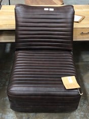 NKUKU NAVYA LEATHER CHAIR IN CHOCOLATE - PRODUCT CODE. NC4801 - RRP £895