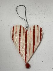 228 X STONE THE CROWS ST.2 ASS.HANGING METAL HEARTS/BELLS - HGT 10CM - TOTAL RRP £1368