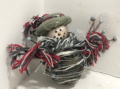 164 X STONE THE CROWS SNOWMAN HANGER - HGT 13CM - TOTAL RRP £984