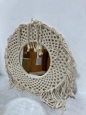 12 X STONE THE CROWS MEDIUM CLASSIC MACRAME MIRROR - - TOTAL RRP £720