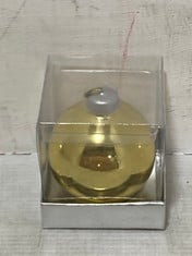 12 X STONE THE CROWS SMALL XMAS BAUBLE CANDLE IN SHINY GOLD