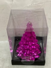 12 X STONE THE CROWS LG XMAS TREE CANDLE - FUCHSIA - HGT 13CM - TOTAL RRP £72