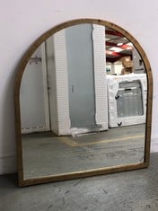 NKUKU MURWARA ARCH MIRROR IN ANTIQUE BRASS - 102 X 91 X 3CM - PRODUCT CODE. MM3301 - RRP £395