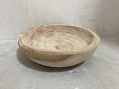 BOX OF STONE THE CROWS SMALL WOODEN BOWL IN NATURAL