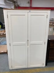 HOVE NATURAL OAK AND PAINTED DOUBLE WARDROBE - MODEL NO. HOV001 - RRP £900 (KERBSIDE PALLET DELIVERY) (KERBSIDE PALLET DELIVERY)