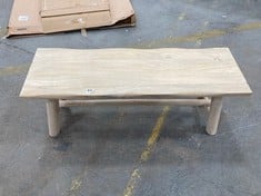 ALBERTA BENCH IN NATURAL RUSTIC - SIZE 110 X 350 X 440MM - ITEM NO. 392047 - RRP £299