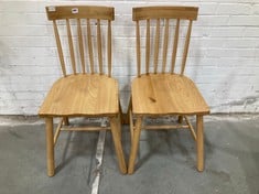 KINGHAM DINING CHAIR 500X520X920MM (2PK) - ITEM NO. 122057 - RRP £675