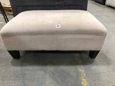 LIGHT NATURAL FABRIC FOOTSTOOL