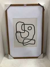 MISINA LINE DRAWING FRAMED ART - ITEM CODE. 411700 - RRP £138