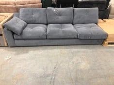 HIDEAWAY 3 SEATER END SOFA PART IN COCOON CHARCOAL FABRIC (PART)