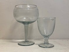 3 X ASSORTED NKUKU ITEMS TO INCLUDE YALA WINE GLASS SET OF 4 YW0101