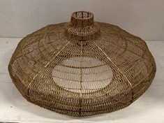 NKUKU MUKUNI WIRE LAMPSHADE - ANTIQUE BRASS - ONE SIZE ML4601 RRP- £140