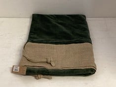 2 X NKUKU KARRU VELVET SACK FERN GREEN KS2201 TOTAL RRP- £100