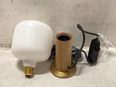 TALA OBLO LED BULB TO INCLUDE TALA OAK KNUCKLE TABLE LAMP - TOTAL RRP £177