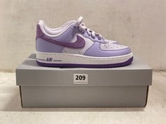 NIKE AIR FORCE 1 '07 NEXT NATURE TRAINERS MAUVE SIZE 4.5 RRP- £120