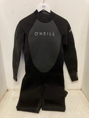 O'NEIL REACTOR 2 3/2 BACK ZIP FULL WETSUIT BLACK SIZE LG RRP- £99.95