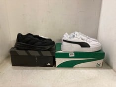 ADIDAS GALAXY 7 M TRAINERS BLACK SIZE 7.5 TO INCLUDE PUMA CA PRO CLASSIC TRAINERS WHITE/BLACK SIZE 10