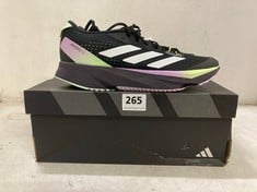 ADIDAS ADIZERO SL W TRAINERS BLACK/LILAC/LIGHT GREEN SIZE 5.5 RRP- £110