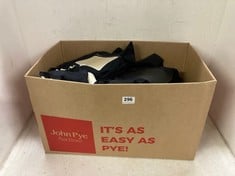 BOX OF ASSORTED INNOVO PARTS TO INCLUDE BLACK PANTS/SHORTS SIZE 6