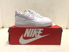 NIKE AIR FORCE 1 '07 NEXT NATURE TRAINERS WHITE/LILAC SIZE 5.5 RRP- £120