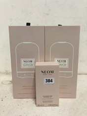 3 X NEOMI ITEMS TO INCLUDE NEOMI ESSENTIAL OIL DIFFUSER MATCHA GLASS COVER