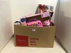 BOX OF ASSORTED KIDS TOYS TO INCLUDE JELLYCAT AMUSEABLE GINGER PLUSH(RRP-£20)