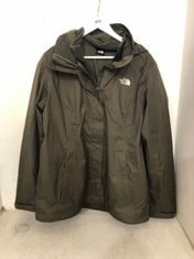 THE NORTH FACE WOMEN'S DRYVENT WATERPROOF JACKET IN GREEN SIZE XL