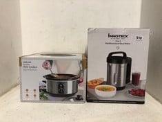 INNOTECK 4-IN-1 MULTIFUNCTIONAL SOUP MAKER TO INCLUDE LAKELAND 3.5 LITRE SLOW COOKER