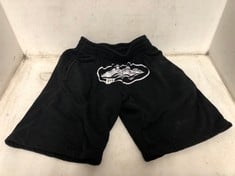 CORTEIZ RTW ALCATRAZ SHORTS- BLACK/WHITE IN SIZE SMALL- RRP £110