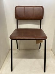 NKUKU UKARI DINING CHAIR - CHOCOLATE BROWN - ONE SIZE UC1301 RRP- £230