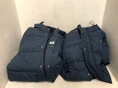 2 X DICKIES GLACIER VIEW PUFFER COAT IN NAVY IN SIZES M & XXL-TOTAL RRP £350