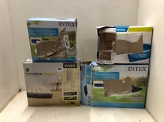 4 X ASSORTED INTEX ITEMS TO INCLUDE INTEX KRYSTAL CLEAR POOL BASICS