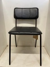 NKUKU UKARI DINING CHAIR - AGED BLACK - 78 X 46 X 53CM UC1101 RRP- £230