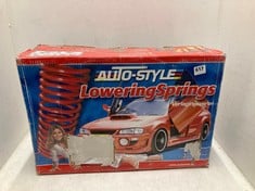 3 X ASSORTED VEHICLE ITEMS TO INCLUDE AUTOSTYLE LOWERING SPRINGS