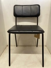 NKUKU UKARI DINING CHAIR - AGED BLACK - 78 X 46 X 53CM UC1101 RRP- £230