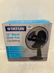 4 X FANS TO INCLUDE STATUS 12" DESK FAN