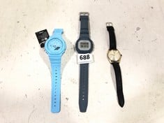 3 X WATCHES TO INCLUDE G-SHOCK BABY BLUE WATCH