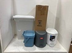 5 X ASSORTED ITEMS TO INCLUDE ADDIS BATHROOM BIN