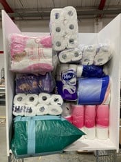 APPROX 12 X ASSORTED TOILET ROLL TO INCLUDE EMBOSSED TOILET TISSUE 18PACK