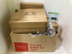 BOX OF ASSORTED ITEMS TO INCLUDE PETSAFE STAYWELL PET DOOR