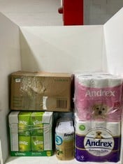 9 X ASSORTED TOILET ROLL ITEMS TO INCLUDE ANDREX SUPREME QUILTS TOILET PAPER