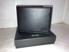 BOSS MENS BLACK LEATHER WALLET