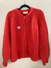 LA MAILLE SEZANE WOMENS KNIT CARDIGAN IN RED SIZE LARGE