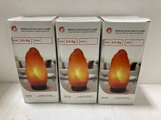 3 X HIMALAYAN SALT LAMPS