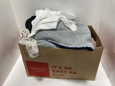 BOX OF ASSORTED KIDS CLOTHES TO INCLUDE H&M LONG SLEEVE TOP IN NATURAL SIZE 9-12 MONTHS