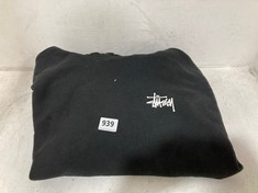 STUSSY PLAIN BLACK HOODIE SIZE MEDIUM