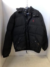 POLO RALPH LAUREN BLACK PUFFER COAT IN SIZE M-RRP £400