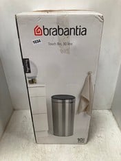 BRABANTIA TOUCH BIN 30 LITRE MATT BLACK