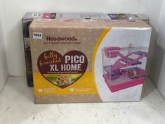 ROSEWOOD PICO XL HOME FOR SYRIAN AND MOST DWARF HAMSTERS TO INCLUDE MIDWEST I-CRATE 1-DOOR FOLDING CRATE X-SMALL